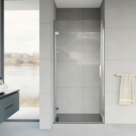 Душевая дверь Vincea Flex 90 VDP-1F900CL профиль Хром стекло прозрачное 