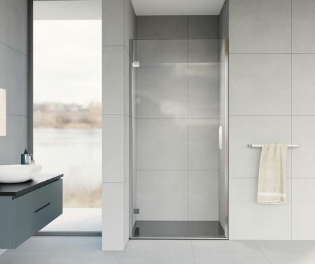 Душевая дверь Vincea Flex 90 VDP-1F900CL профиль Хром стекло прозрачное 