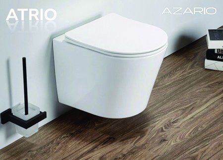 Унитаз Azario Atrio AZ-2330 подвесной Белый с сиденьем Микролифт 