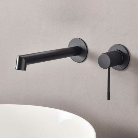 Смеситель для раковины Vincea Desire VBFW-1D1MB Черный матовый 