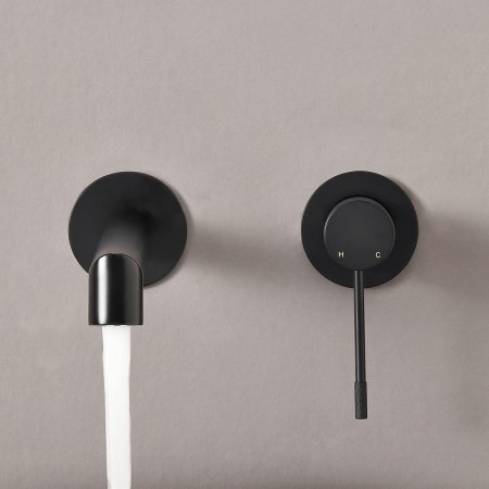 Смеситель для раковины Vincea Desire VBFW-1D1MB Черный матовый 