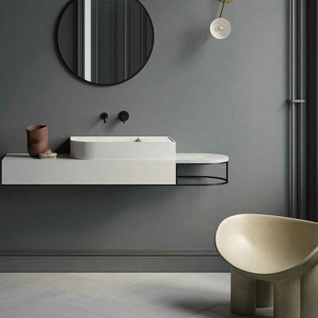 Смеситель для раковины Vincea Desire VBFW-1D1MB Черный матовый 