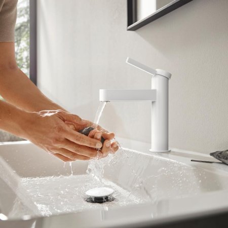 Смеситель Hansgrohe Finoris 110 76024700 для раковины, матовый белый 