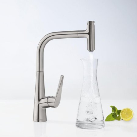 Смеситель Hansgrohe Talis Select M51 73853800 для кухонной мойки, сталь 
