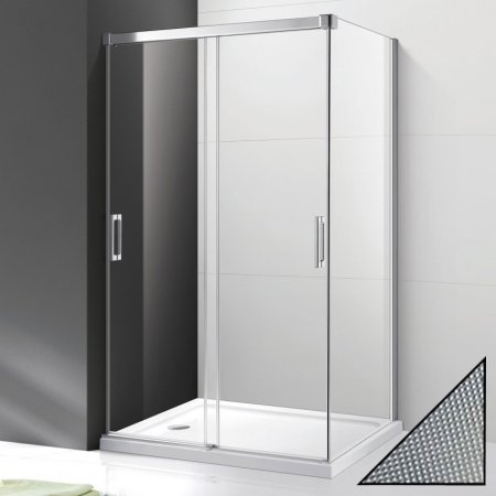 Душевой уголок Cezares Tandem Soft AH-2-120/90-P-Cr-R стекло punto 