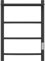 Электрический полотенцесушитель Point Афина PN04846PB П3 400x600 с полкой, диммер справа Черный