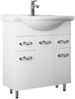 Тумба под раковину Style Line Венеция 75 ЛС-00002282 Белый глянец