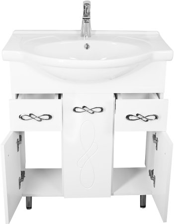 Тумба под раковину Style Line Венеция 75 ЛС-00002282 Белый глянец 