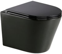 Унитаз WeltWasser Salzbach 004 MT-BL 10000003700 подвесной Черный матовый с сиденьем Микролифт Унитаз WeltWasser Salzbach 004 MT-BL 10000003700 подвесной Черный матовый с сиденьем Микролифт