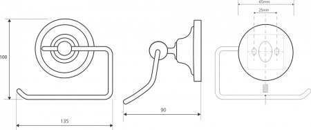 Держатель туалетной бумаги Bemeta Retro 144112027 
