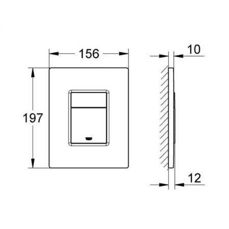 Кнопка смыва Grohe Skate Cosmopolitan 38732SH0 белая 