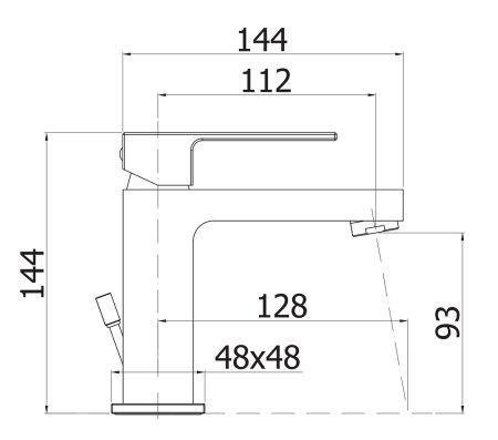 Смеситель Cezares Effect EFFECT-LSM1-01-W0 для раковины 