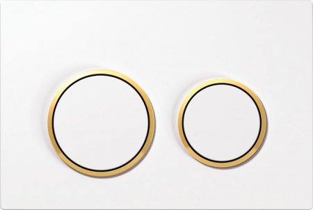 Кнопка смыва Geberit Omega 20 115.085.KK.1 белый/золото 
