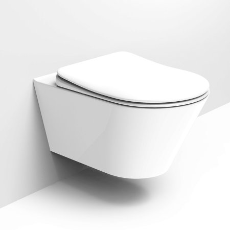 Унитаз подвесной Creto Logan L3 1003-001-L3W безободковый, белый 