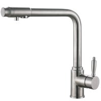 Смеситель для кухни из нержавеющей стали с фильтром для питьевой воды HAIBA HB70301 нержавеющая сталь