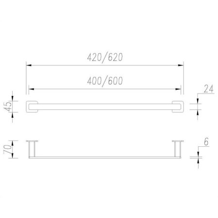 Полотенцедержатель Omnires Nelson NL80214BL черный 