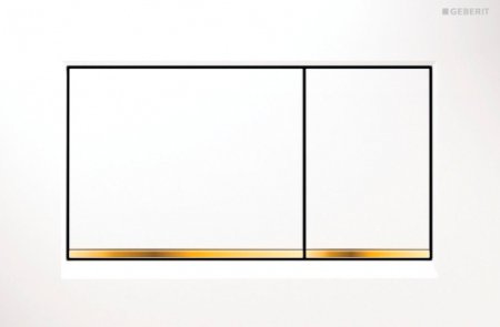 Кнопка смыва Geberit Sigma 30 115.883.KK.1 белый / золото 