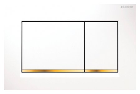 Кнопка смыва Geberit Sigma 30 115.883.KK.1 белый / золото 