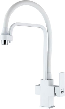 Смеситель для кухонной мойки Zorg Sanitary ZR 341-8 YF White 