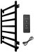 Полотенцесушитель электрический (лесенка) Тругор Пэк сп 20 кв 80х50 см, черный 