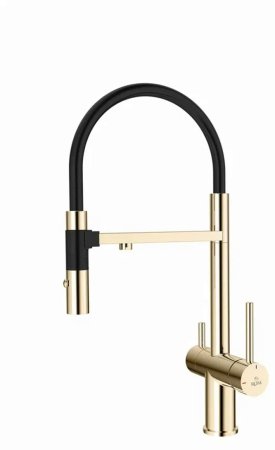 Смеситель для кухни Rose R958E, золото 