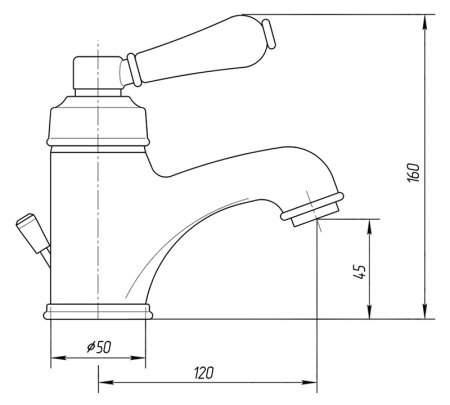 Смеситель Migliore Ermitage ML.ERM-7013 Br для раковины 