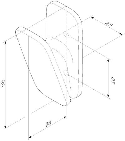 Крючок для полотенец AM.PM Inspire 2.0 A50A35500 Хром 