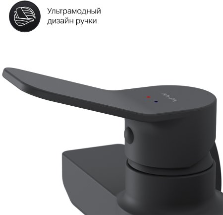 Смеситель для душа AM.PM X-Joy F85A20022 Черный матовый 