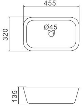 Раковина-чаша Gappo 45 GT402 Белая 