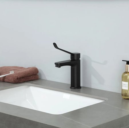 Смеситель для раковины Gappo G21-6 G1021-6 Черный матовый 