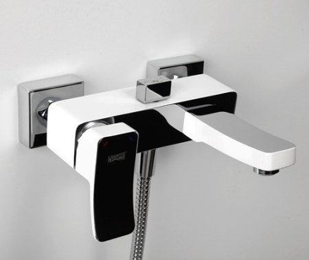 Смеситель WasserKRAFT Aller 1061WHITE для ванны с душем 