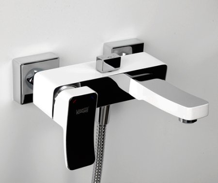 Смеситель WasserKRAFT Aller 1061WHITE для ванны с душем 