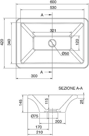 Раковина-чаша Scarabeo Butterfly 60 4002 Белая 
