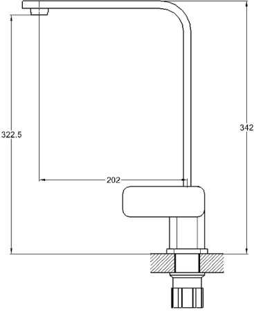 Смеситель для кухни G-Lauf NEB4-A123 Хром 