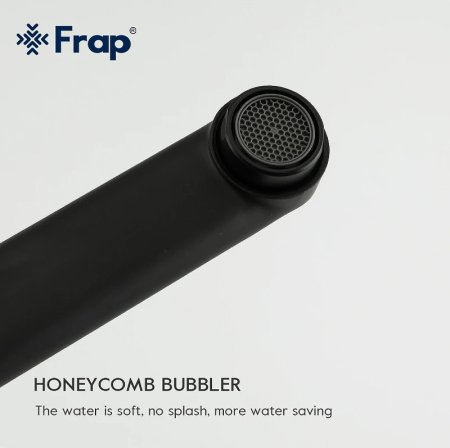 Смеситель для ванны Frap H67-6 F2267-6 универсальный Черный матовый 