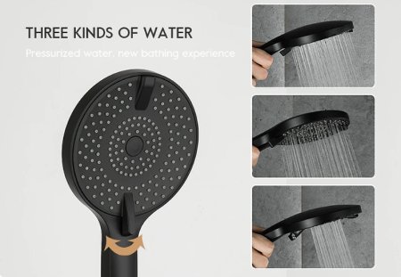 Смеситель для ванны Frap H67-6 F2267-6 универсальный Черный матовый 