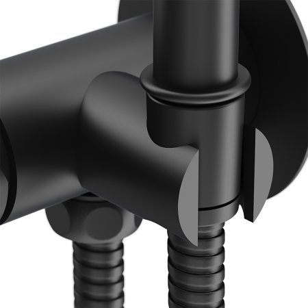 Гигиенический душ со смесителем Damixa Option 217000000 Черный матовый 