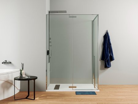 Душевой уголок Allen Brau Fantasy 100x100 3.11002-00 профиль Хром стекло прозрачное 