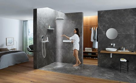 Смеситель для душа Hansgrohe RainSelect 15381700 с термостатом Белый матовый 