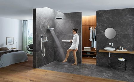 Смеситель для душа Hansgrohe RainSelect 15381700 с термостатом Белый матовый 