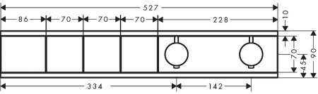 Смеситель для душа Hansgrohe RainSelect 15381700 с термостатом Белый матовый 