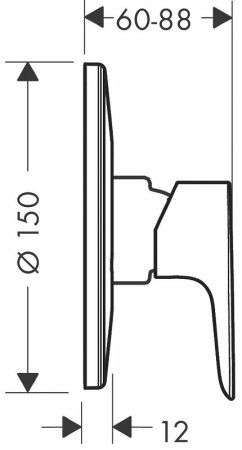 Смеситель для душа Hansgrohe Talis E 71766000 Хром 