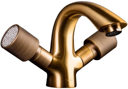 Смеситель для раковины Boheme Royal Cristal 311-Royal/CRST Бронза 