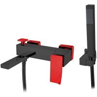 Смеситель для ванны Boheme Q 143-BR.2 Черный Красный