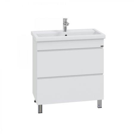 Тумба Санта Марс 80 напольная 2 ящика с умывальником Фостер 80 