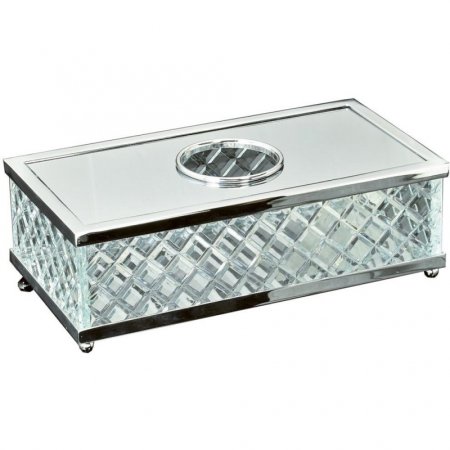 Салфетница Boheme Murano Cristal 10231 Хром 