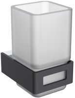 Стакан для зубных щеток Boheme Q 10944-CR-B Черный Хром