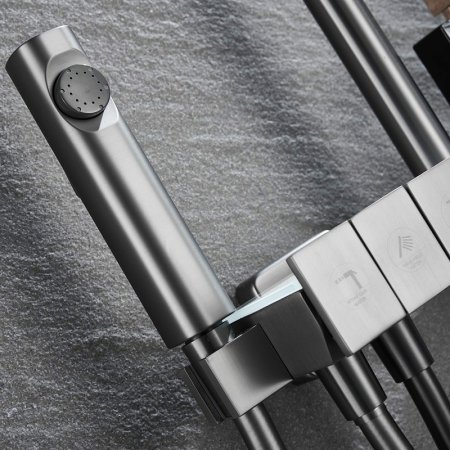 Душевая система Black&White Universe UK5012MG 5012MG Gun Metal 