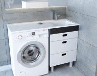 Тумба с раковиной Onika Нави 60.12, белая