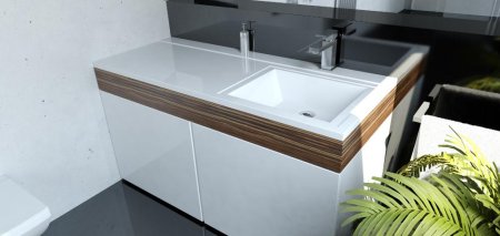 Тумба с раковиной Onika Нави 60.12, белая 